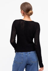 MIDNIGHT LACE TOP